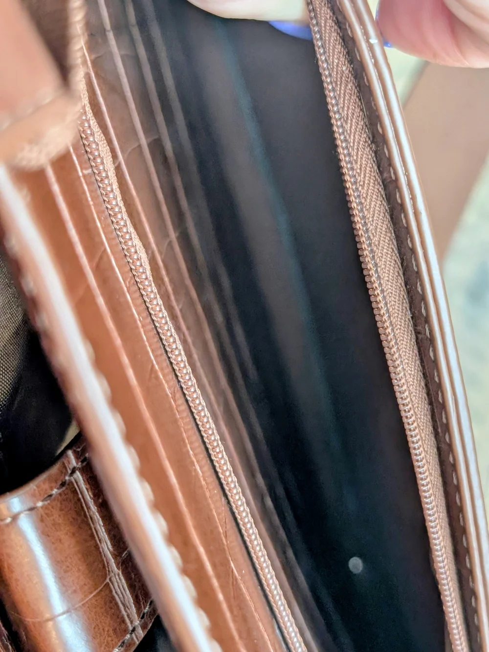 BÉIS The Work Tote in Maple Croc Excellent Like New Condition